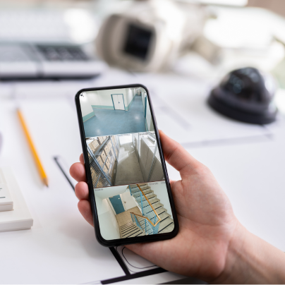 Joliet security camera feed on cell phone